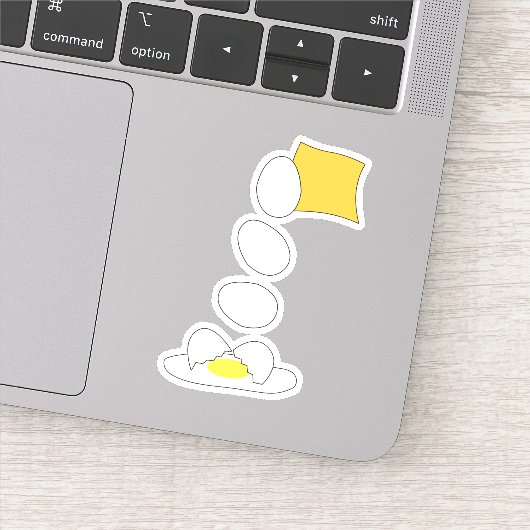 食べ物の戦い – チーズvs卵。 シール (詳細)