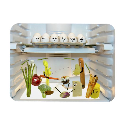 食べ物の戦い マグネット (横)