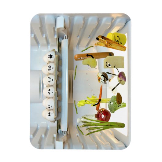 食べ物の戦い マグネット (縦)