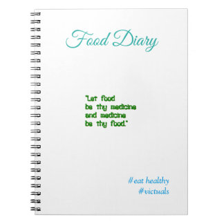 食べ物の日記（食べ物を…） ノートブック