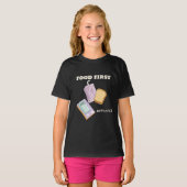食べ物の最初の数学の後の学校の昼食休憩 Tシャツ (正面フル)