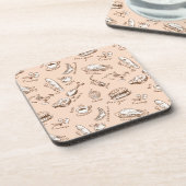 食べ物の柄 コースター (左側)
