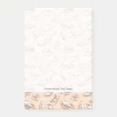 食べ物の柄 ポストイット (正面)