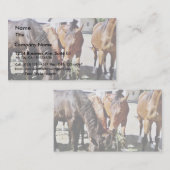 食べ物の馬 名刺 (正面/裏面)