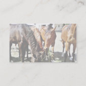 食べ物の馬 名刺 (裏面)