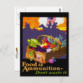 食べ物はアンモ ポストカード (正面/裏面)