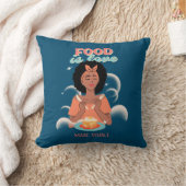 食べ物は愛で見える クッション (ブランケット)
