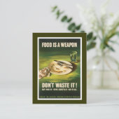 食べ物は武器 – 第2次世界大戦 ポストカード (スタンド正面)