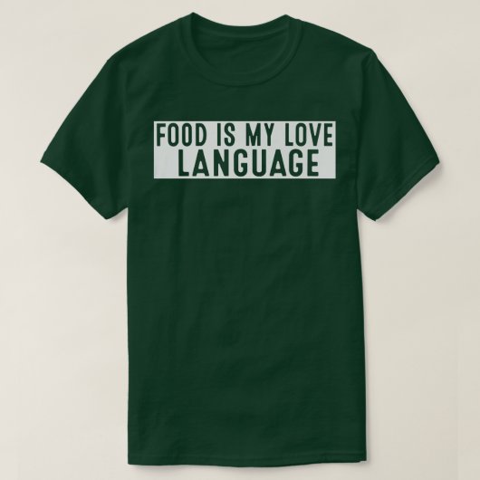 食べ物は私の愛の言語であるグルメシェフ食べ物の恋人Bl Tシャツ (デザイン正面)