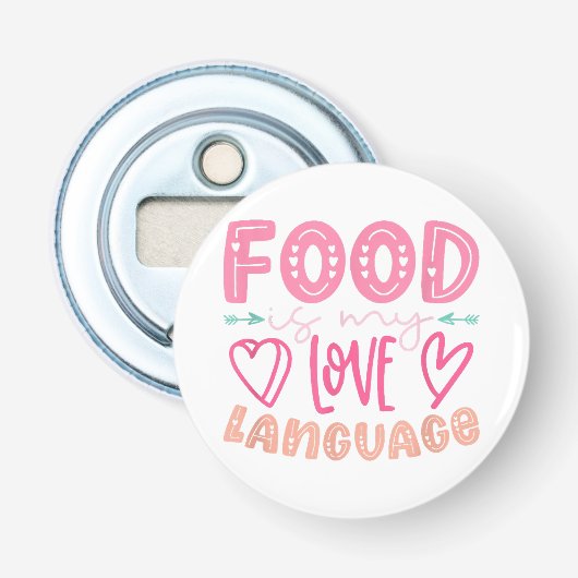 食べ物は私の愛の言語である – レトロ食べ物の恋人シェフC 栓抜き (正面)
