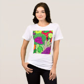 食べ物は薬 トライブレンドTシャツ (正面全面)