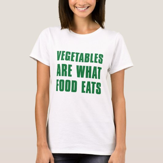 食べ物は野菜食べだ Tシャツ (正面)