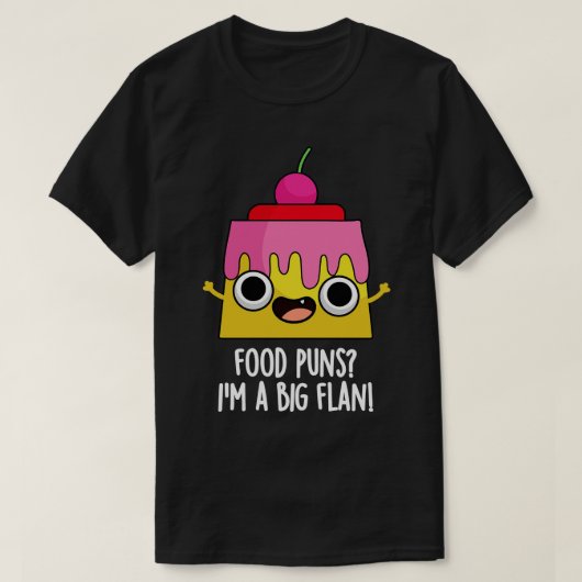 食べ物はIm大きなフランおもしろいデザートパン Tシャツ (デザイン正面)