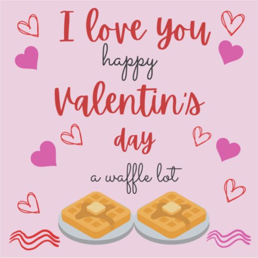 食べ物への愛情 シール (正面)