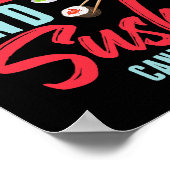 食べ物わさび好日本のきの寿司デザイン ポスター (角)