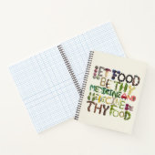 食べ物をあなたの薬にする健康な食べ物 ノートブック (内部)