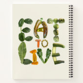 食べ物をあなたの薬にする健康な食べ物 ノートブック (裏面)