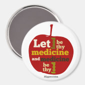 食べ物をあなたの薬にする…ヒポクラテス マグネット (正面/裏面)