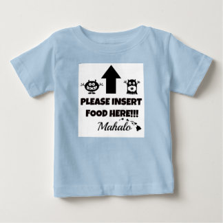 食べ物をここに挿入してくださいマハロベビー服 ベビーTシャツ