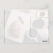 食べ物をテーマに、クロス、チョコレートのストリップ、Su ポストカード (裏面)