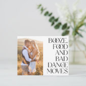 食べ物をブーズ、バッドダンス、日付を守る動き 案内ポストカード (スタンド正面)