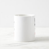 食べ物を与えおもしろい自分を言えかわいらしよ コーヒーマグカップ (中央)