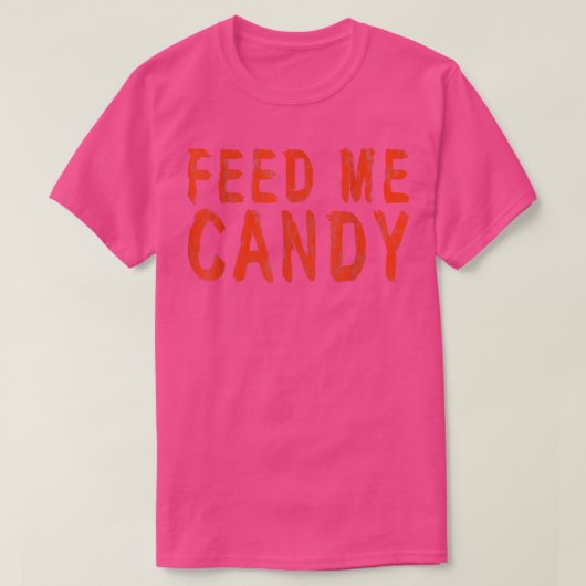 食べ物を与えお菓子 Tシャツ (デザイン正面)