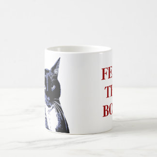 "食べ物を与えて下さいブーイングを!" 猫のマグ コーヒーマグカップ