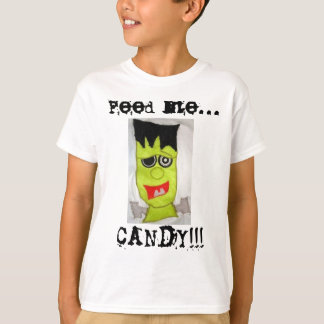 食べ物を与えて下さい私を… キャンデー!!! Tシャツ