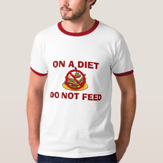 食べ物を与えないで下さい Tシャツ (正面)
