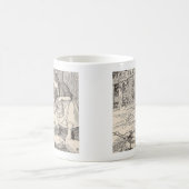 食べ物を与えのアヒル コーヒーマグカップ (中央)