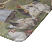 食べ物を与えのニワトリ(ウォルター・フレドリック・オズボーンによる) カッティングボード (角)