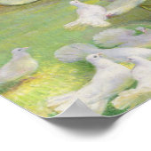 食べ物を与えのハト ポスター (角)