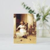 「食べ物を与えの時間」 ポストカード (スタンド正面)