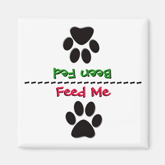 食べ物を与えの無食べ物を与えい マグネット (正面)