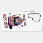 食べ物を与えよ！レトロバーチャルペット90sキッドピクセルアートデザイン samsung galaxyケース (裏面横)