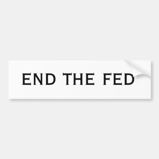 食べ物を与えられたバンパーステッカーを終えて下さい バンパーステッカー