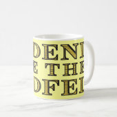 食べ物を与えられたマグを終えて下さい コーヒーマグカップ (正面右)