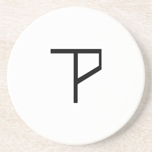 食べ物を与えられたロゴのコースター コースター (正面)