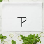 食べ物を与えられたロゴタオル キッチンタオル (折り畳み)