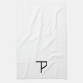 食べ物を与えられたロゴタオル キッチンタオル (縦)