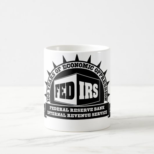 食べ物を与えられた及びIRSの百年祭のマグ コーヒーマグカップ (中央)