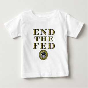 食べ物を与えられた連邦準備制度を終えて下さい ベビーTシャツ