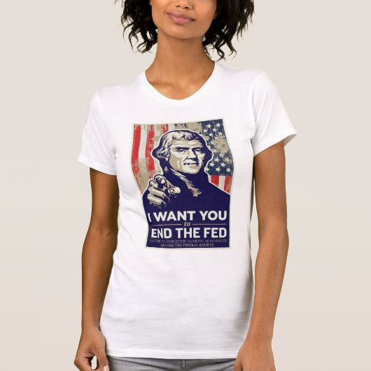 食べ物を与えられたJefferson流のTシャツを終えて下さい Tシャツ (正面)