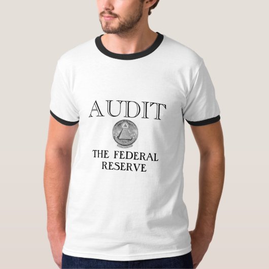 食べ物を与えられる監査して下さい Tシャツ (正面)