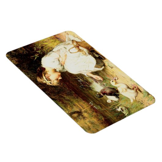 食べ物を与えアヒルだ。イースターギフトマグネット マグネット (右側)