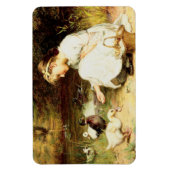 食べ物を与えアヒルだ。イースターギフトマグネット マグネット (縦)