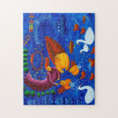 食べ物を与えアヒル絵画ズ ジグソーパズル (縦)