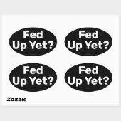 食べ物を与えステッカー 楕円形シール (シート)