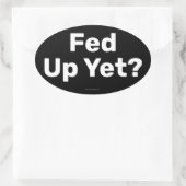 食べ物を与えステッカー 楕円形シール (バッグ)